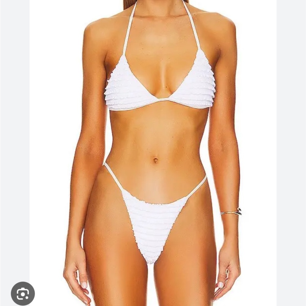 Frankies Bikinis x Sydney Sweeney White Bikini Set